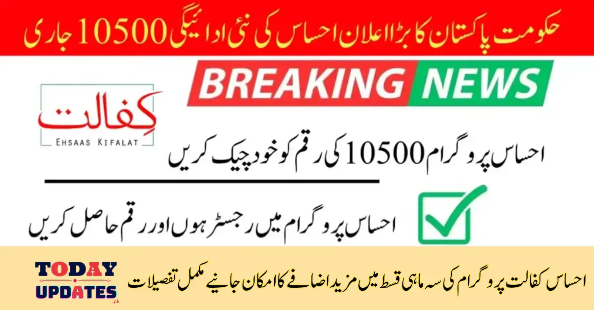 Ehsaas New Payment 2024: Check 10,500 Payment Status by CNIC Online