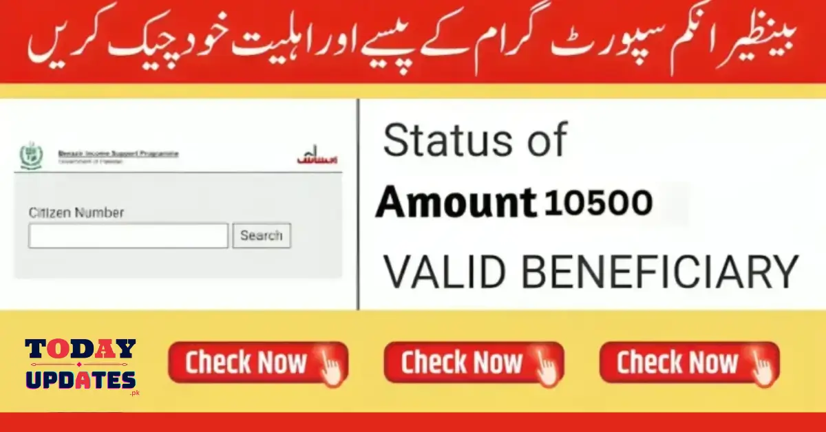 How Can I Check My CNIC In Benazir Income Support For 10500 Or 4500