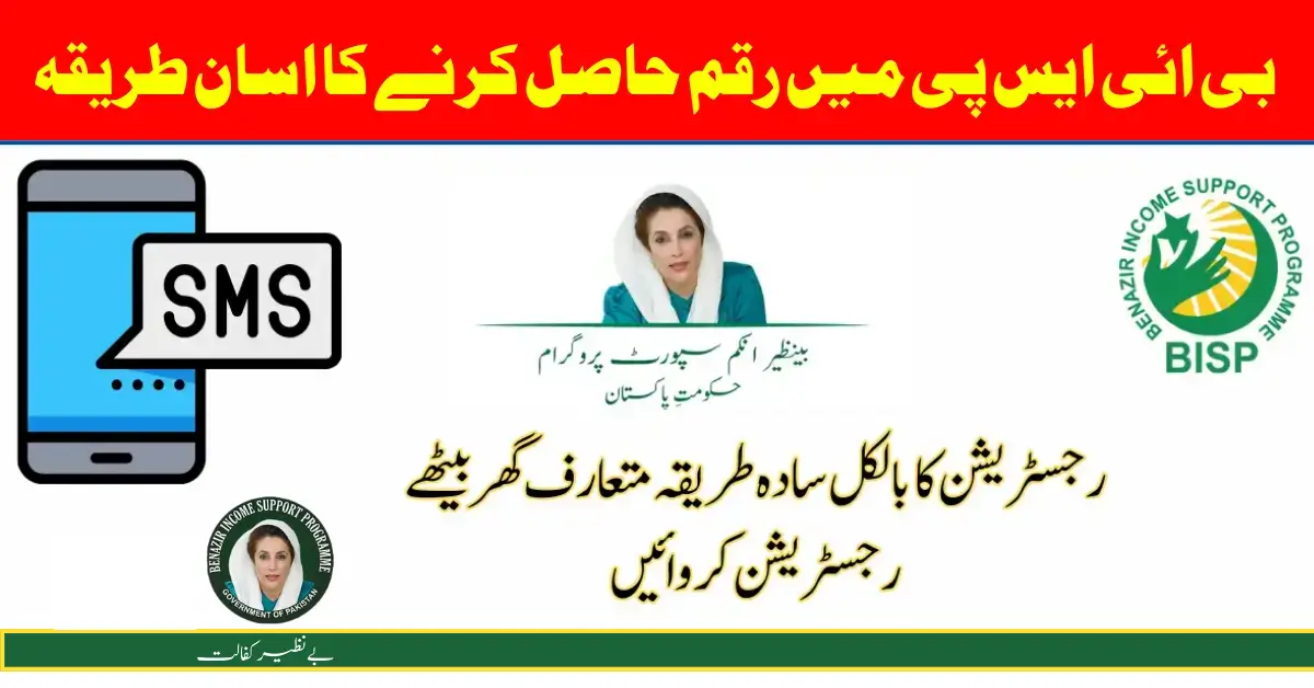 How to Register By SMS For Ehsaas Program New Payment 2024