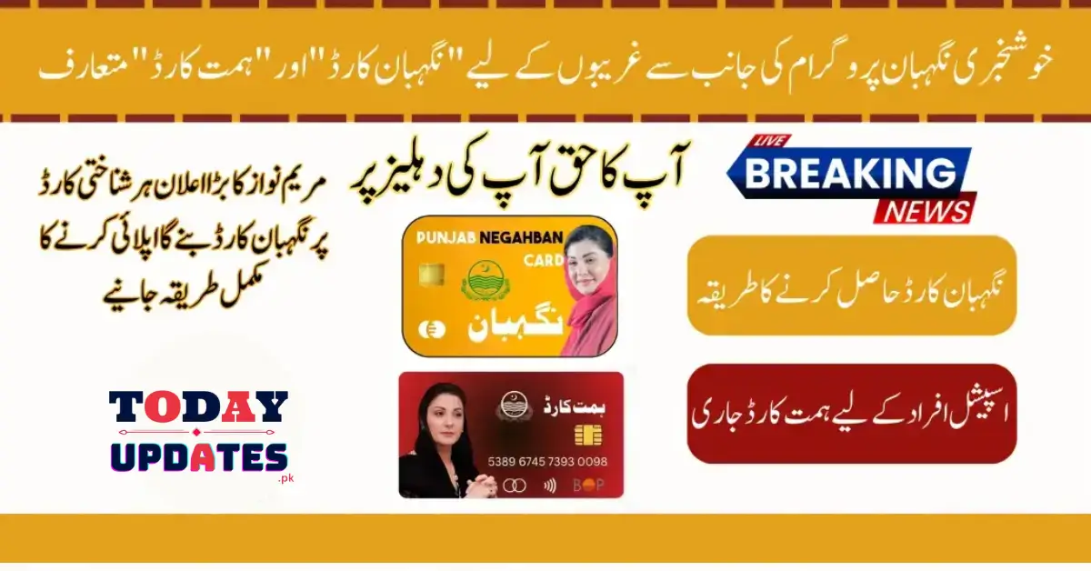 Breaking News: Punjab Govt Introduces Negahban and Himmat Cards for Special Persons