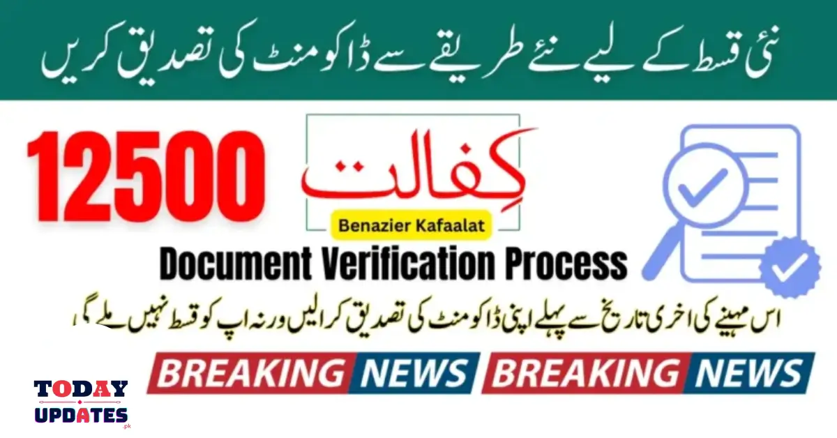 Major Update: Ehsaas Program 12000 Payment Verification Now Available Online at 8123