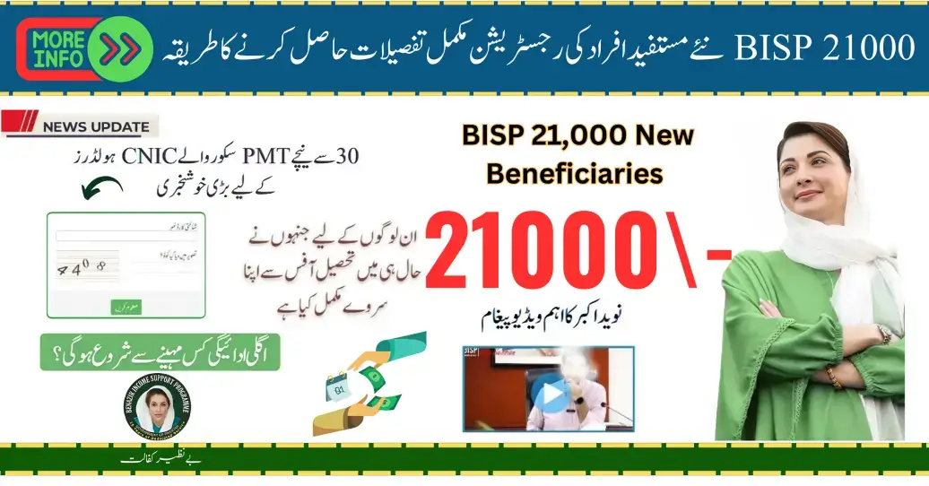 BISP 21000 New Beneficiaries Registration How To Receive Complete Details