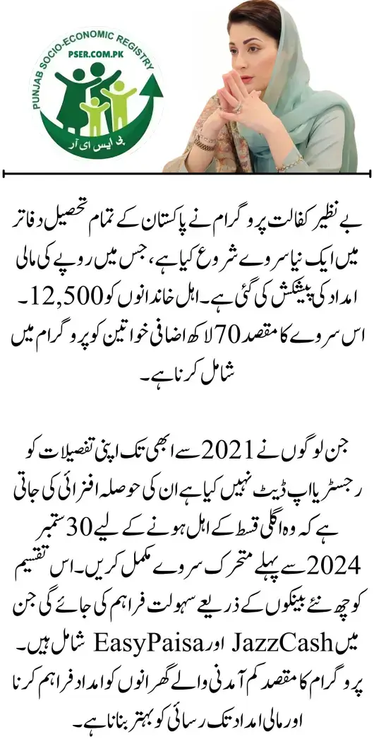 Benazir Kafaalat New Survey At Every Tehsil Office For 12500 Payment Starts (Latest Update)