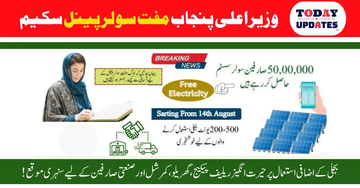 Maryam Nawaz Announces Distribution Date for 50,000 Free Solar Panels in 2024