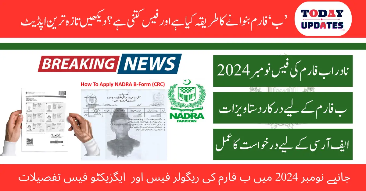 How to Apply for NADRA B Form and What Is the Fee? See the Latest Update